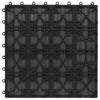 11 pcs Decking Tiles Deep Embossed WPC 30x30 cm 1 sqm Grey