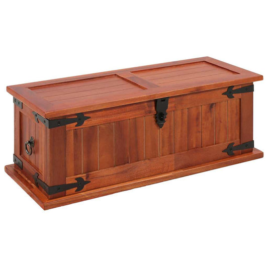 Storage Chest | Brown | Solid acacia wood, MDF | 60x25x22 cm