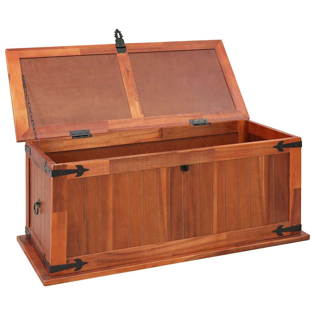 Storage Chest | Brown | Solid Acacia wood, MDF | 90 cm x 45 cm x 40 cm