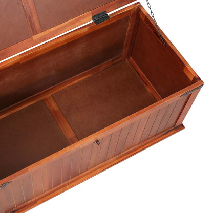 Storage Chest | Brown | Solid Acacia wood, MDF | 90 cm x 45 cm x 40 cm