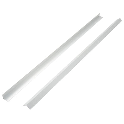 5 pcs Decking Angle Trims Aluminium 170 cm Silver