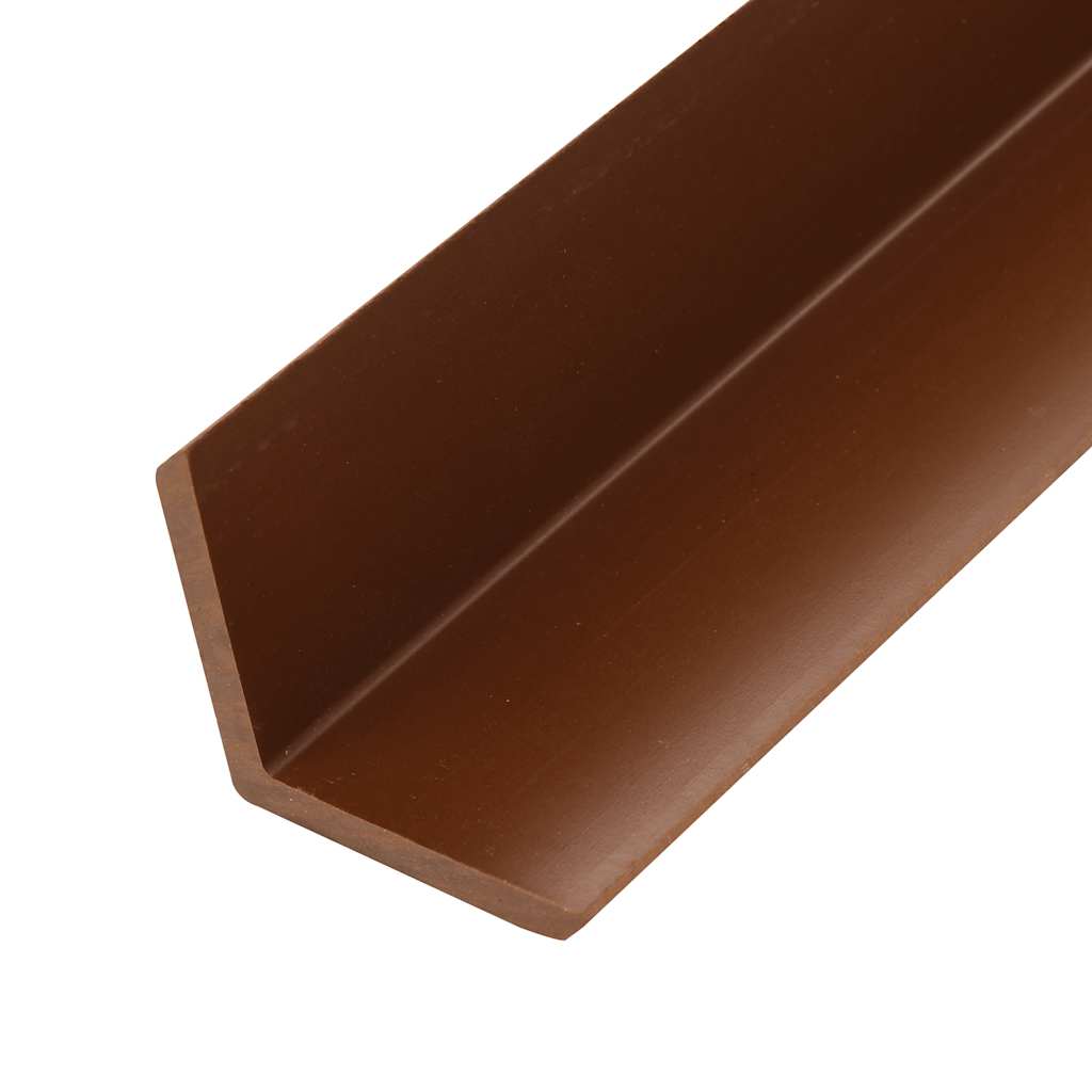 5 pcs Decking Angle Trims WPC 170 cm Light Brown