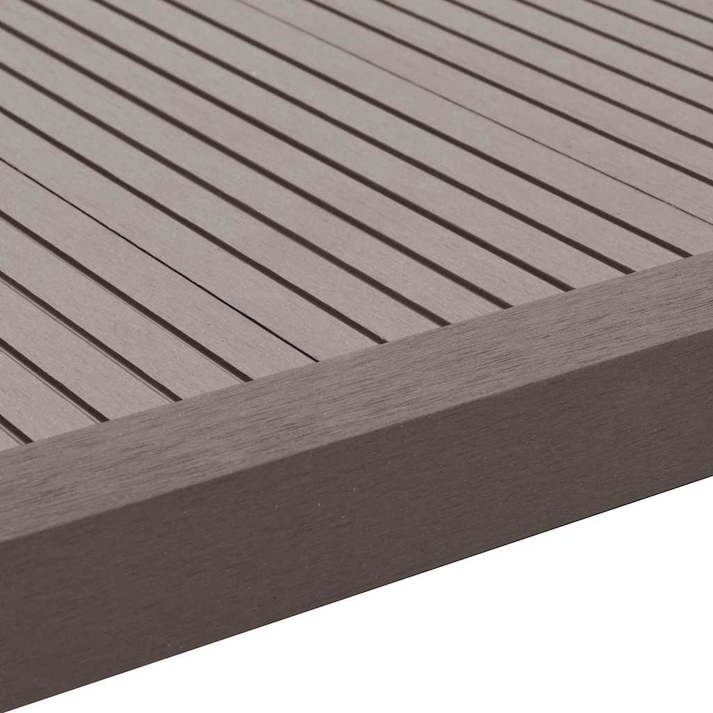 5 pcs Decking Angle Trims WPC 170 cm Dark Brown