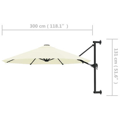 Parasol | Sand | Polyester, Metal | 300 cm diameter | Tiltable | Parasol
