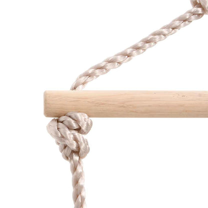 Swing Seat with Rope Ladder Blue 37x15 cm PE