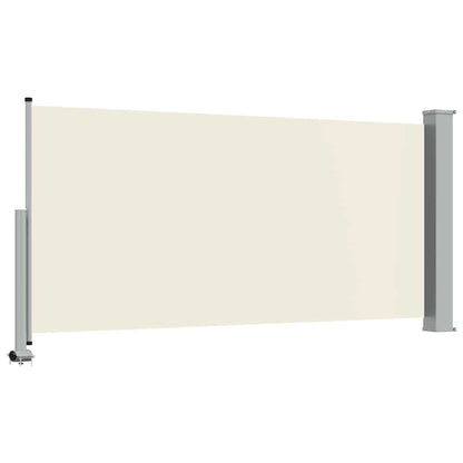 Patio Retractable Side Awning 120 x 300 cm Cream