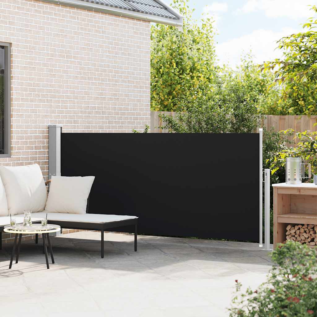Retractable Side Awning 55.1"x118.1"Black