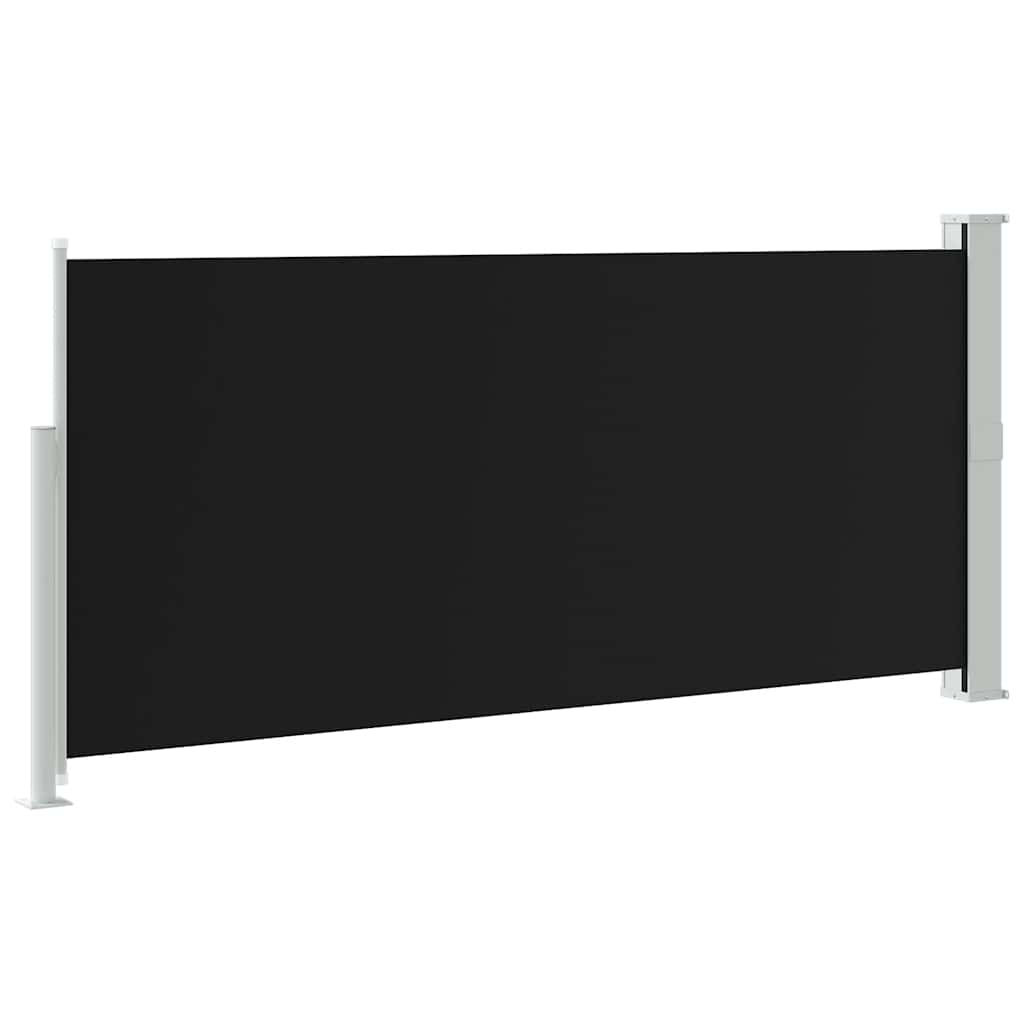 Retractable Side Awning 55.1"x118.1"Black