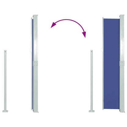 Side Awning | Blue | Steel frame, 100% polyester fabric with PU coating
