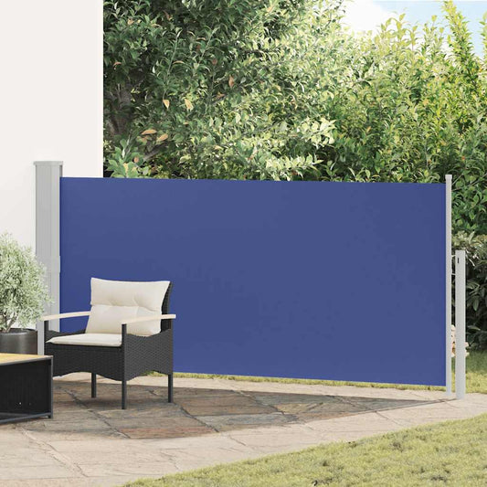 Retractable Side Awning 140 x 300 cm Blue