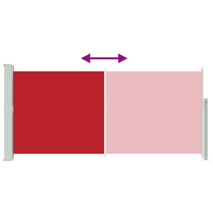 Retractable Side Awning 140 x 300 cm Red
