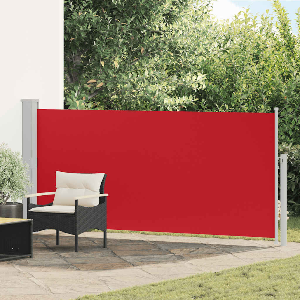 Retractable Side Awning 140 x 300 cm Red