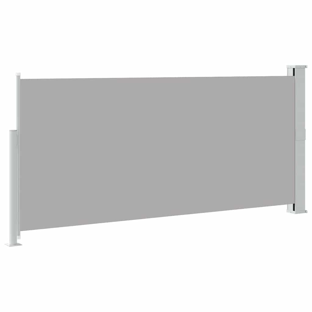 Side Awning Green grey 100% Polyester fabric, Steel frame