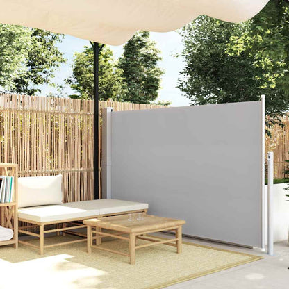 Side Awning Green grey 100% Polyester fabric, Steel frame