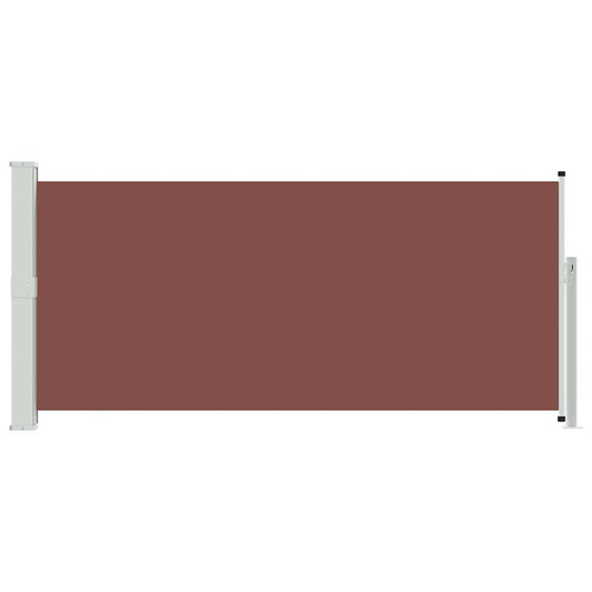 Retractable Side Awning 140 x 300 cm Brown