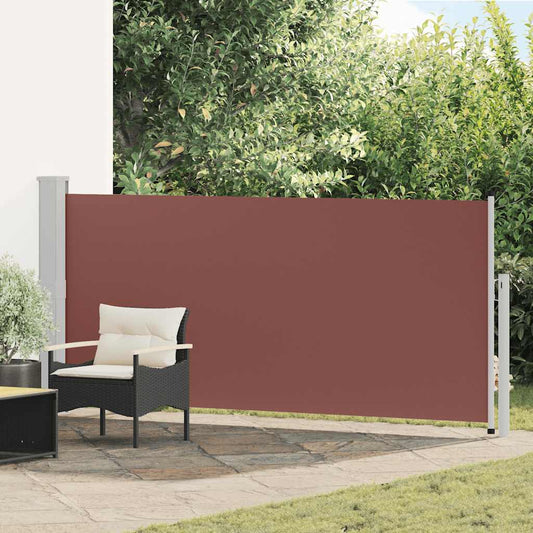 Retractable Side Awning 140 x 300 cm Brown