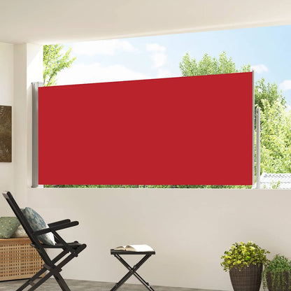 Retractable Side Awning 120 x 300 cm Red