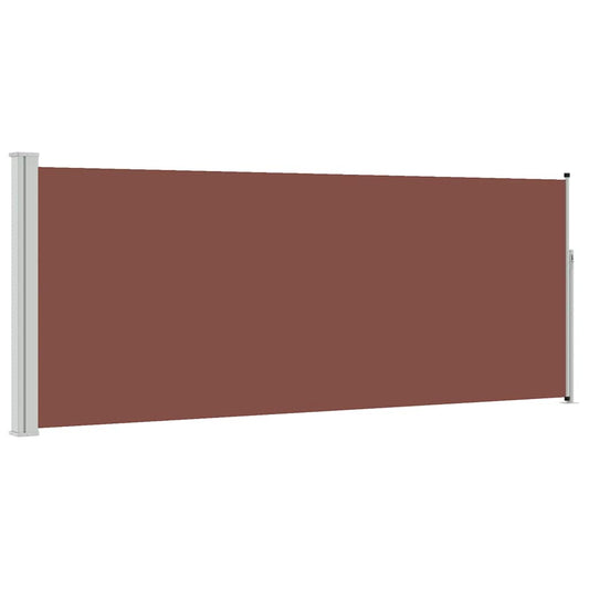 Retractable Side Awning 117x314 cm Brown