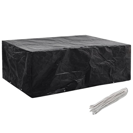 Garden Furniture Cover | Black | Polyethylene | 242x162x100 cm