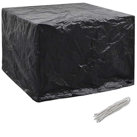 Garden Furniture Cover | Black | Polyethylene | 122 x 112 x 98 cm