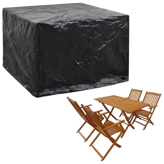 Garden Furniture Cover | Black | Polyethylene | 122 x 112 x 98 cm