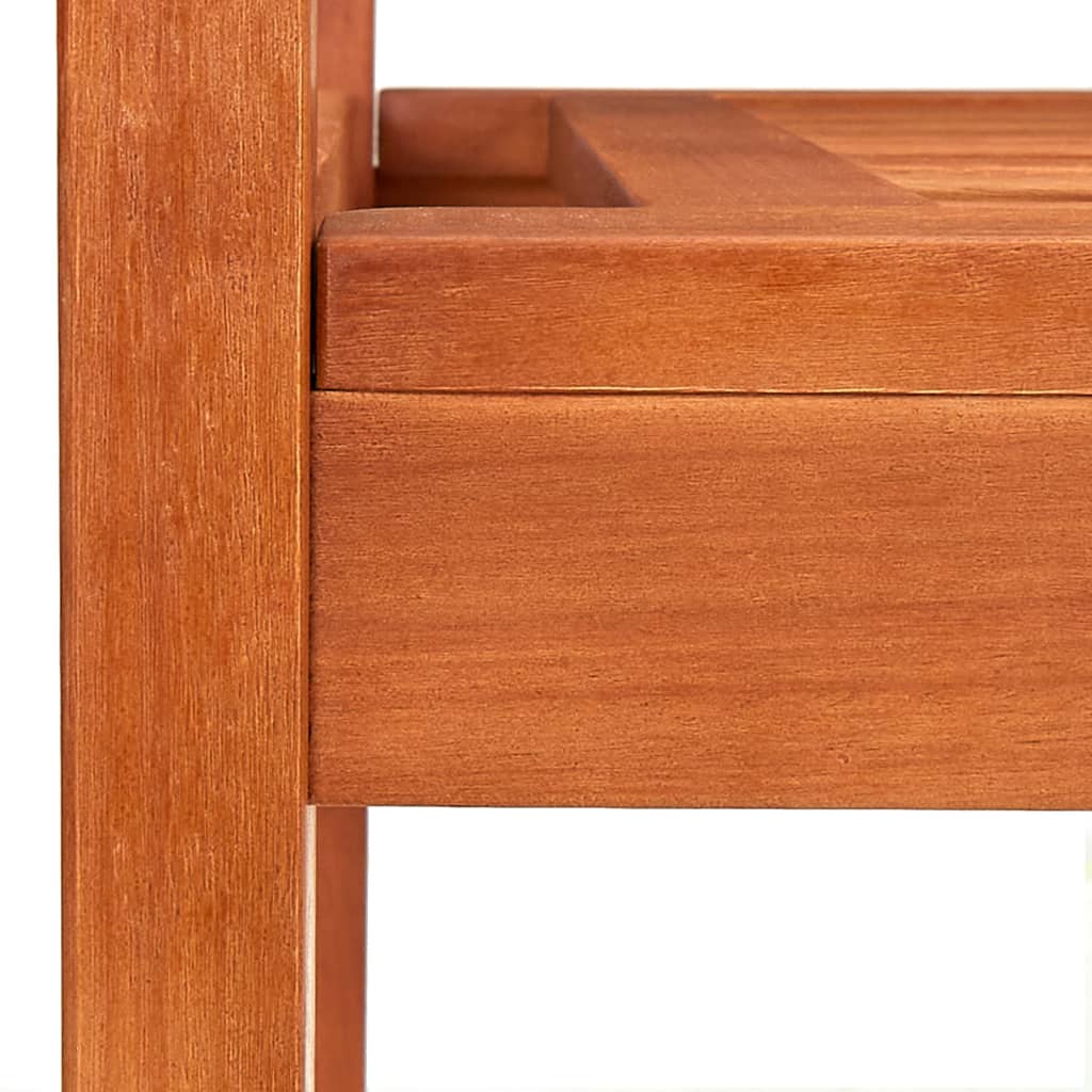 Bench | Natural Brown | Solid Eucalyptus Wood | Large | Durable