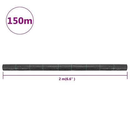 Weed & Root Control Mat PP 2x150 m Black
