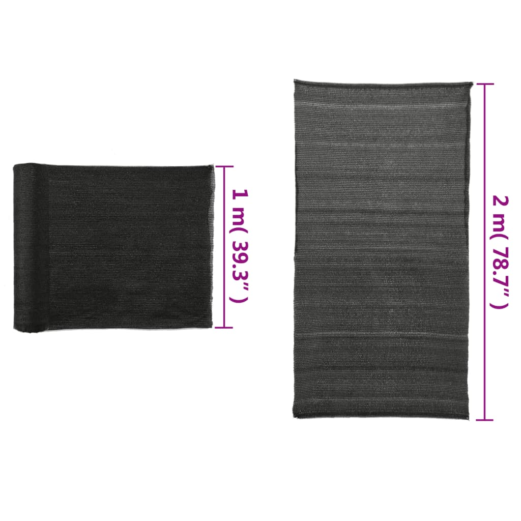Privacy Net HDPE 6.6'x82'Black