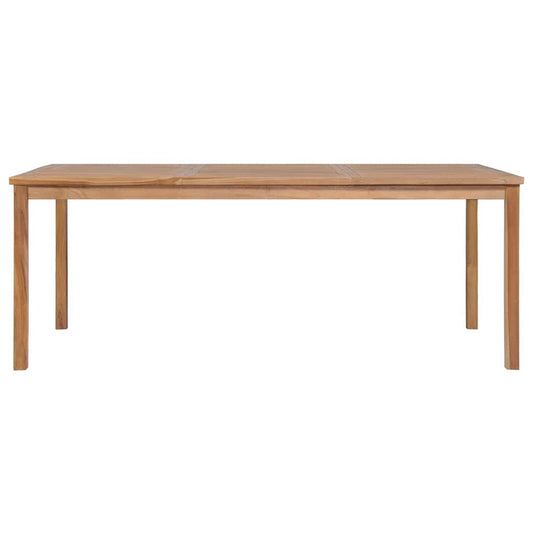 Dining Table | Natural | Solid Teak Wood | 200x100x77 cm