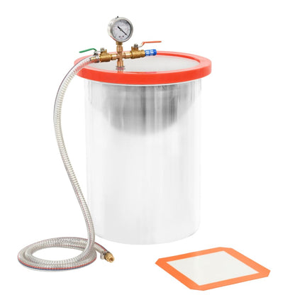 143868 vidaXL Vacuum Chamber Stainless Steel 22,7 L