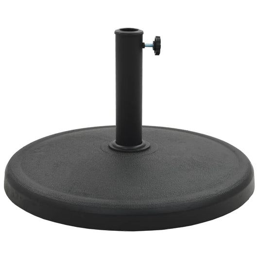 Parasol Base | Black | Polyresin | Medium | Tough | Parasol Base | Round