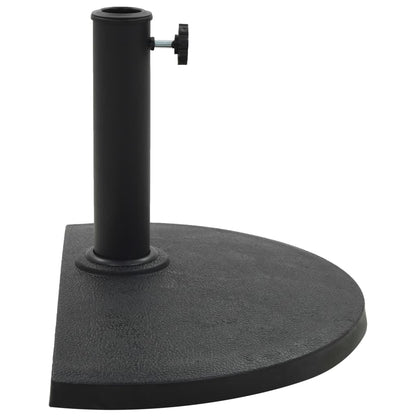 Parasol Base | Black | Polyresin | Standard | Decorative Inlays