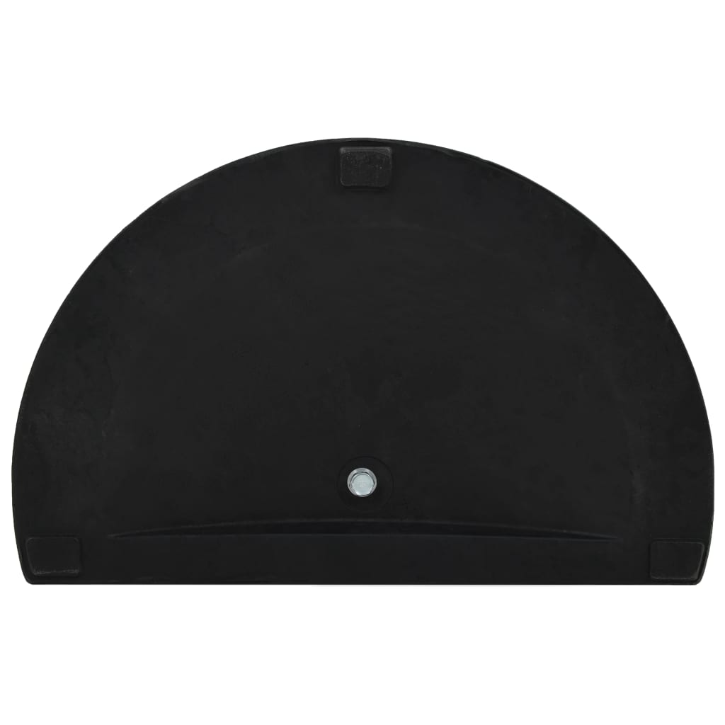 Parasol Base | Black | Polyresin | Standard | Decorative Inlays