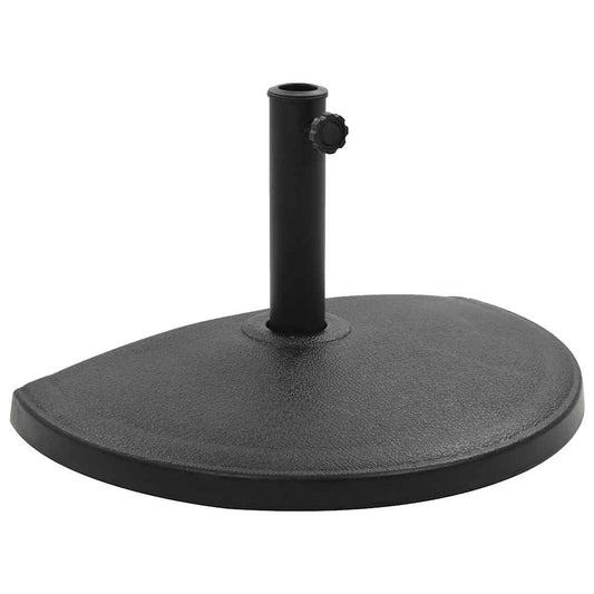 Parasol Base | Black | Polyresin | Standard | Heavy Weight Support