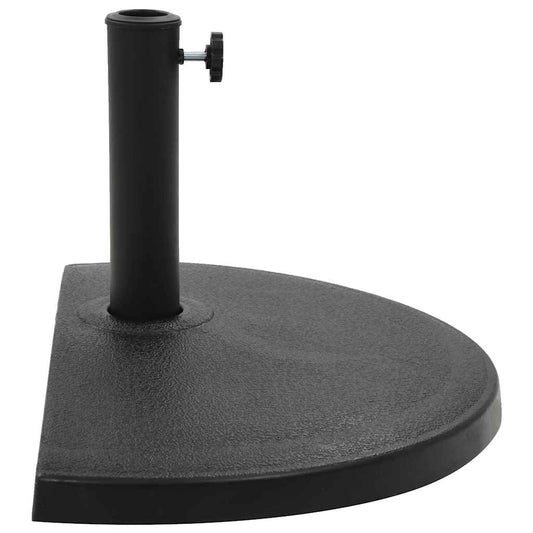 Parasol Base | Black | Polyresin | Standard | Heavy Weight Support