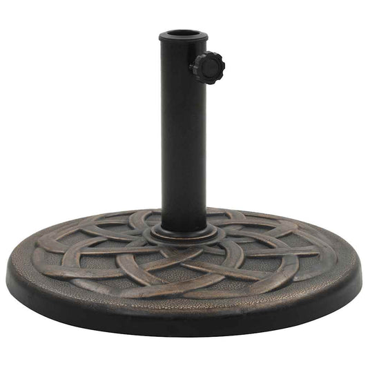 Parasol Base | Bronze | Polyresin | 11 kg | Durable | Round | Traditional