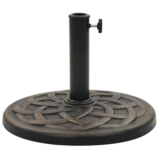 Parasol Base | Bronze | Polyresin | 11 kg | Durable | Round | Traditional