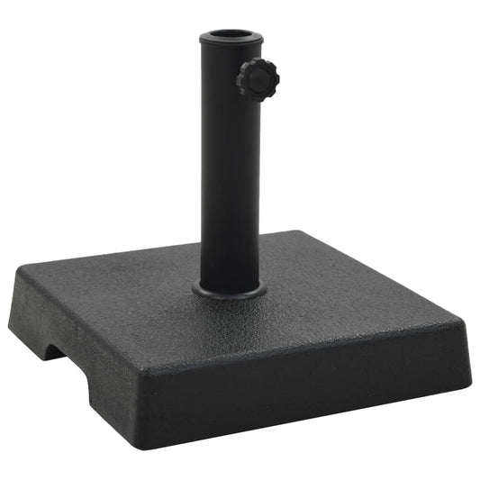 Parasol Base | Black | Polyresin | 8 kg | Decorative Inlays