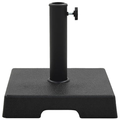 Parasol Base Square Polyresin 8 kg Black