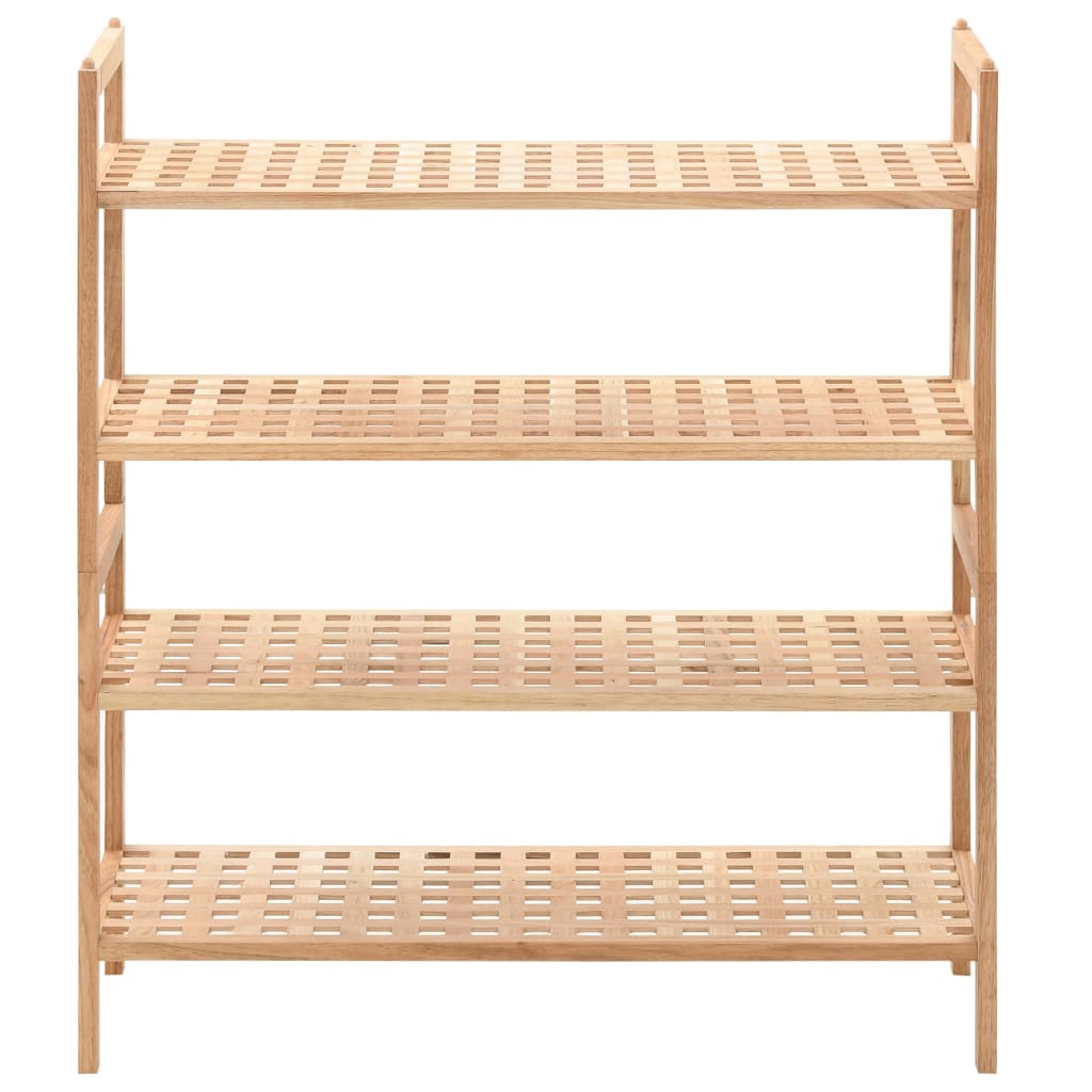 Shoe Rack Brown Solid walnut wood Medium Shoe Rack Rectangular