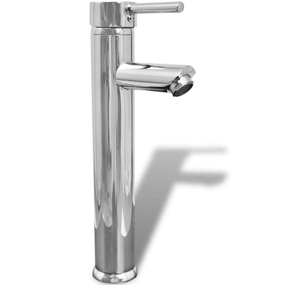 Bathroom Basin with Mixer Tap Ceramic Rectangular White