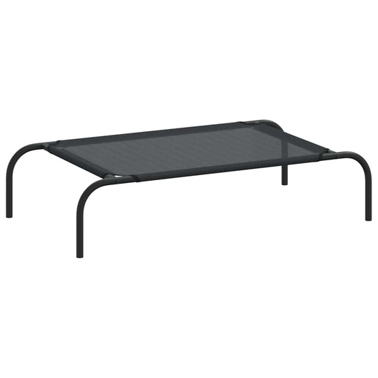 Elevated Dog Bed Black S Textilene