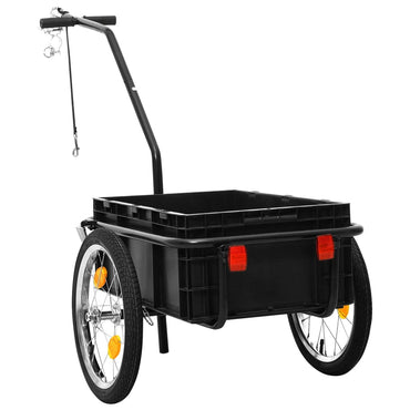 Bike Trailer/Hand Wagon 155x60x83 cm Steel Black