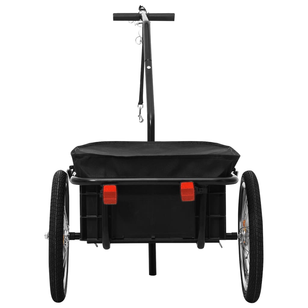 Bike Trailer/Hand Wagon 155x60x83 cm Steel Black