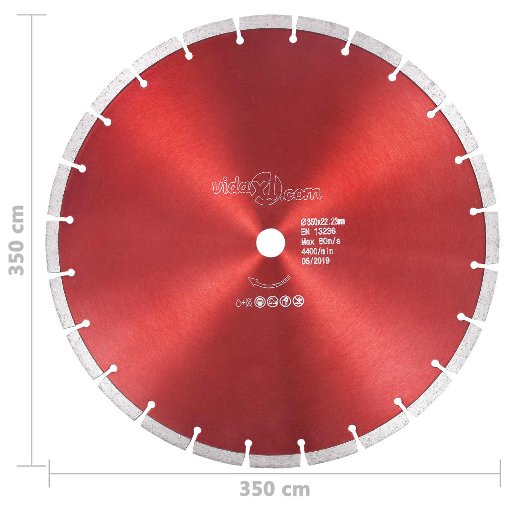 Diamond Cutting Disc Steel 350 mm