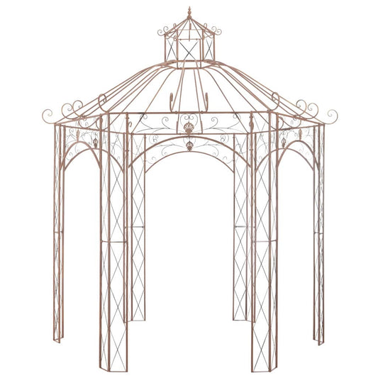 Pavilion | Antique brown | Wrought iron | 3m | Decorative Inlays