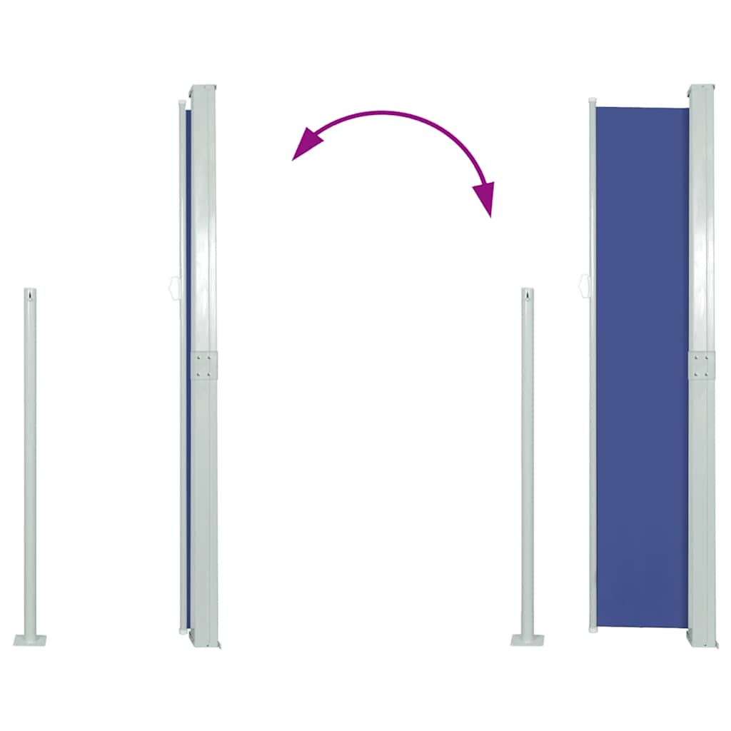 Side Awning | Green grey, blue | Steel, 100% polyester with PU coating