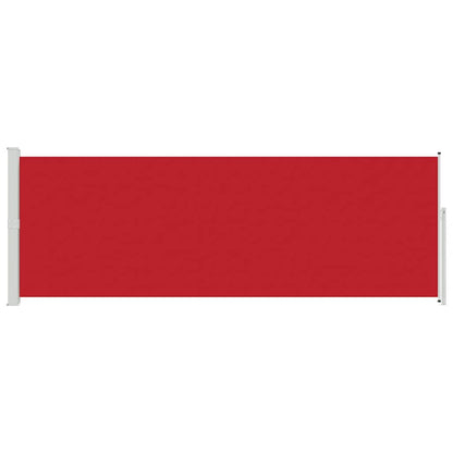 Side Awning | Red | Polyester with PU coating, Steel | 500 x 160 cm