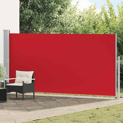 Side Awning | Red | Polyester with PU coating, Steel | 500 x 160 cm