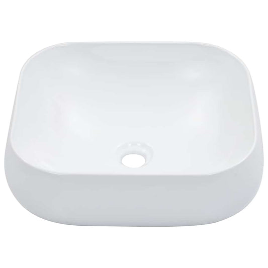 Wash Basin 44.5x39.5x14.5 cm Ceramic White